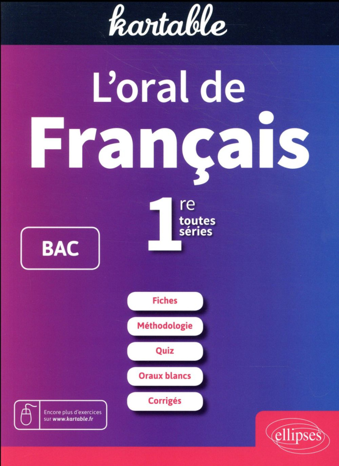 L'ORAL DE FRANCAIS. 1RE TOUTES SERIES