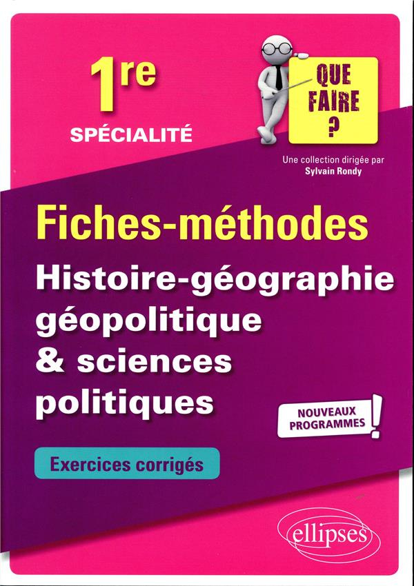 Spécialité Histoire-géographie, géopolitique & sciences politiques 1re