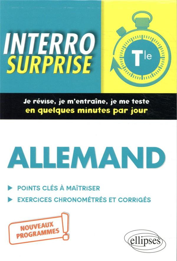 Allemand Tle. Points clés à maîtriser, exercices chronométrés et corrigés