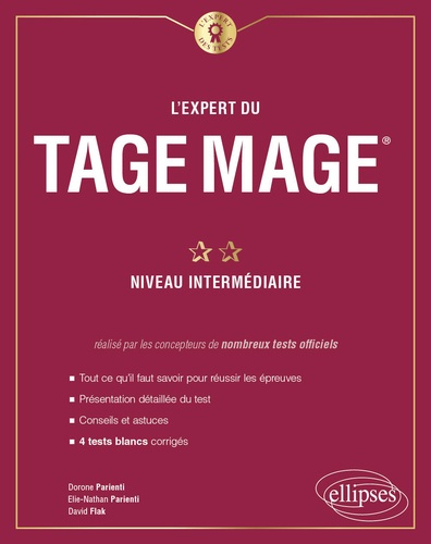 L'expert du Tage Mage® Niveau intermédiaire. 4 tests blancs