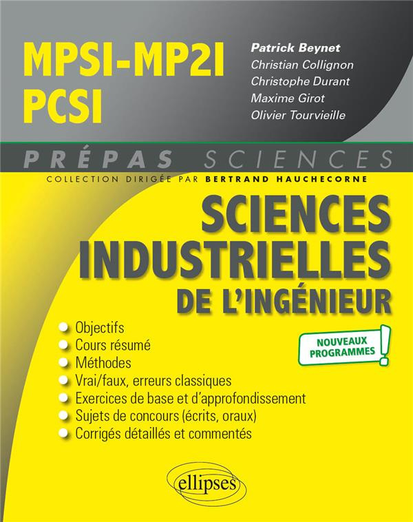 Sciences industrielles de l'ingénieur MPSI, MP2I, PCSI. 4e édition