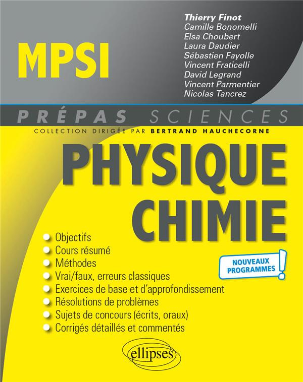 Physique-Chimie MPSI. 5e édition