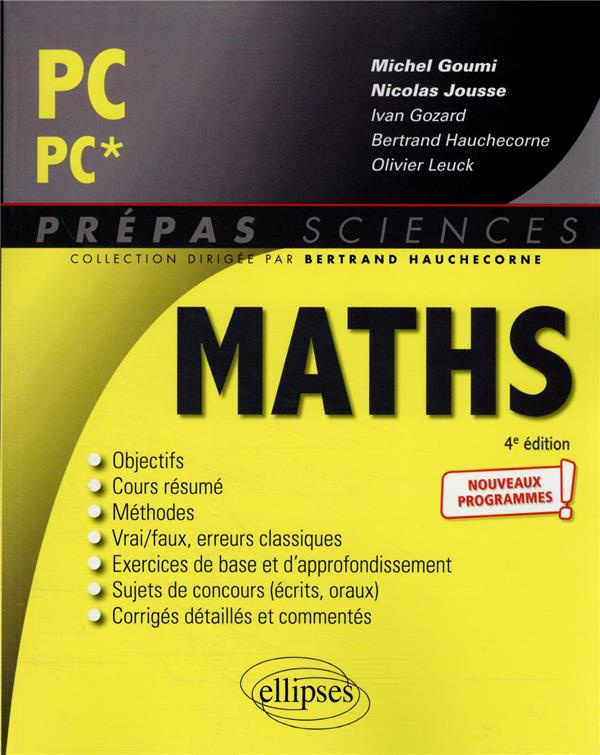 Mathématiques PC/PC*. 4e édition