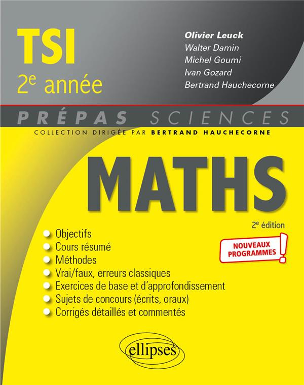 Mathématiques TSI, 2e année. 2e édition
