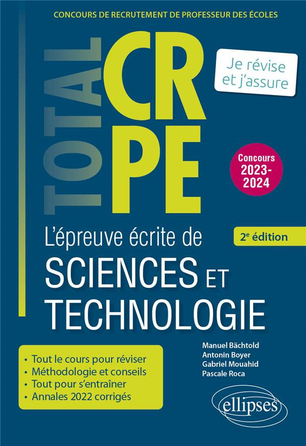Lépreuve écrite de sciences et technologie. Edition 2023-2024