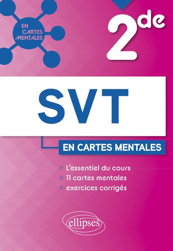 SVT 2de en cartes mentales. L'essentiel du cours, 11 cartes mentales, exercices et corrigés