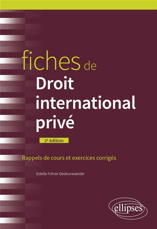 Fiches de droit international privé