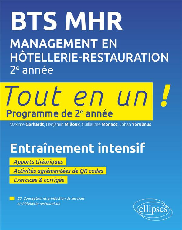 Management en Hôtellerie-Restauration BTS 2e année