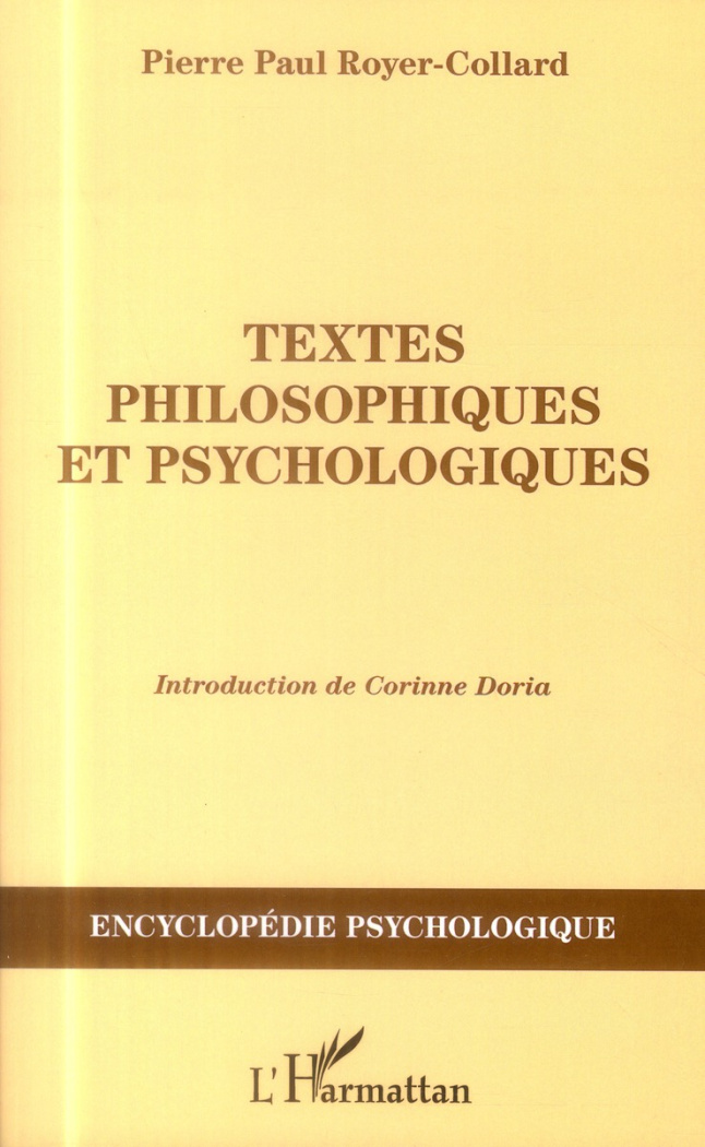Textes philosophiques et psychologiques