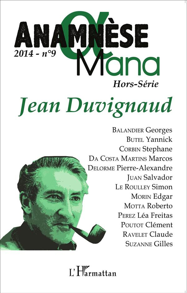 Anamnèse N° 9/2014 : Jean Duvignaud