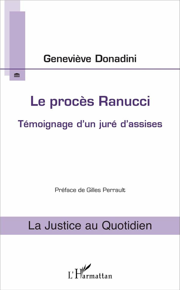 Le procès Ranucci. Témoignage d'un juré d'assises