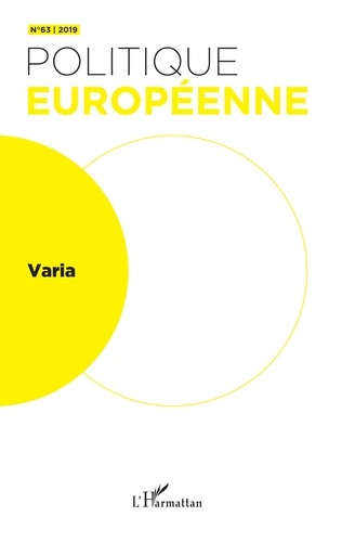 Politique européenne N° 63/2019 : Varia