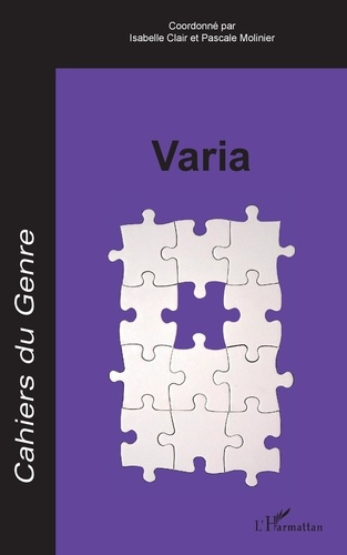 Cahiers du genre N° 70/2021 : Varia