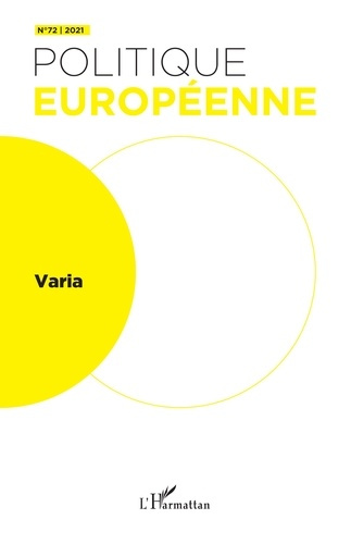 Politique européenne N° 72/2021 : Varia