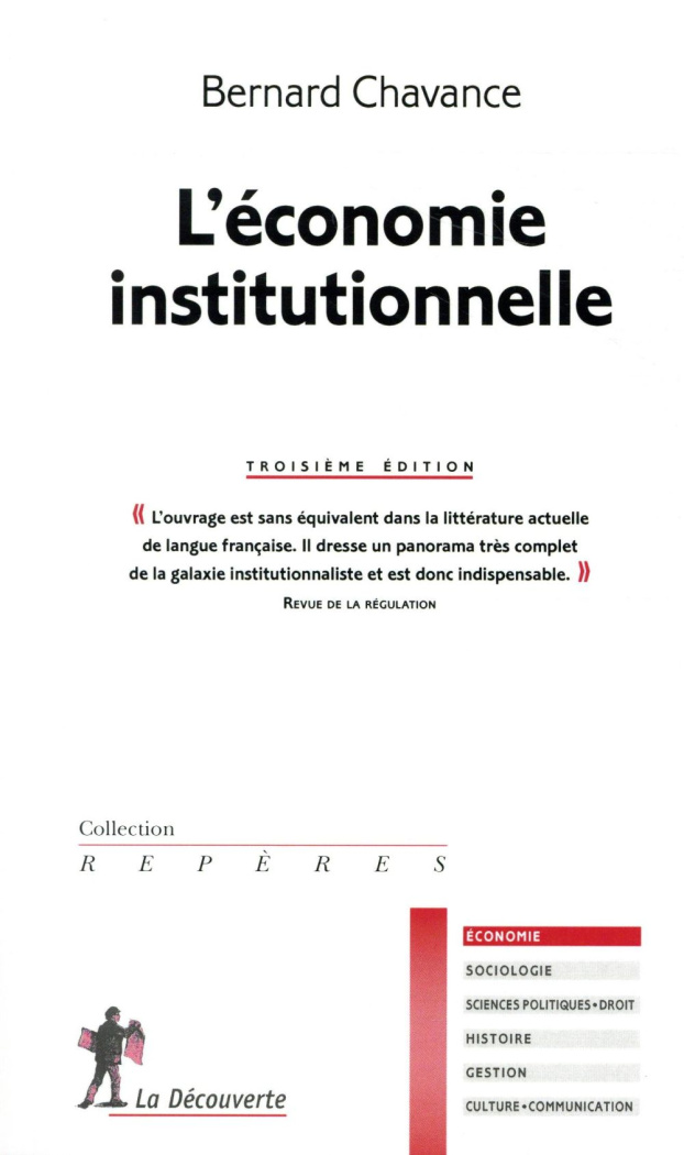 L'économie institutionnelle. 3e édition