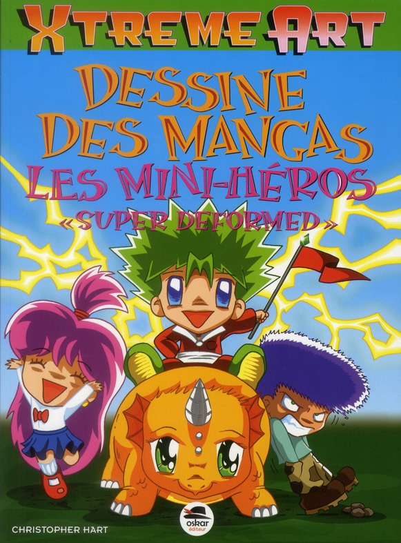 Dessine des mangas. Les mini-héros "super deformed"
