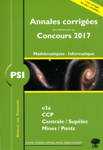 PSI Mathématiques Informatique. Edition 2017