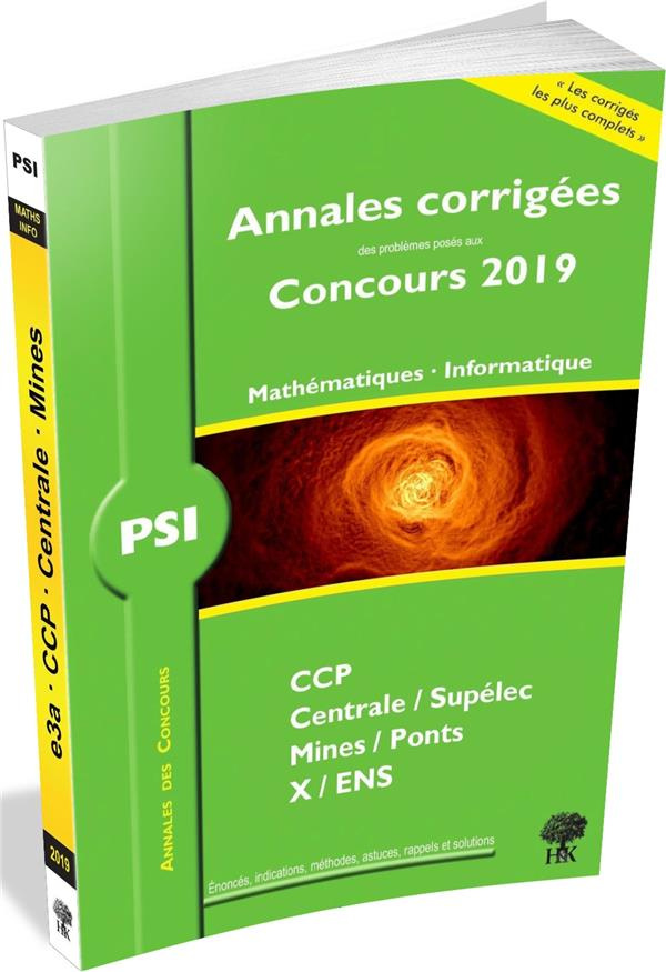 Mathématiques - Informatique PSI. Edition 2019