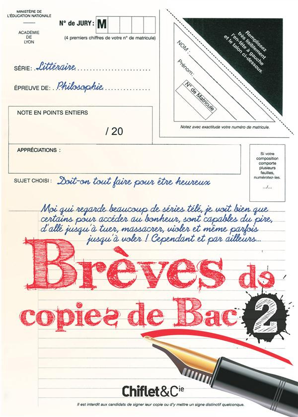 Brèves de copies de Bac. Tome 2