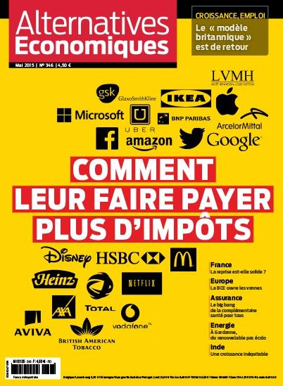 Alternatives économiques N° 346, mai 2015 : Comment leur faire payer plus d'impôts