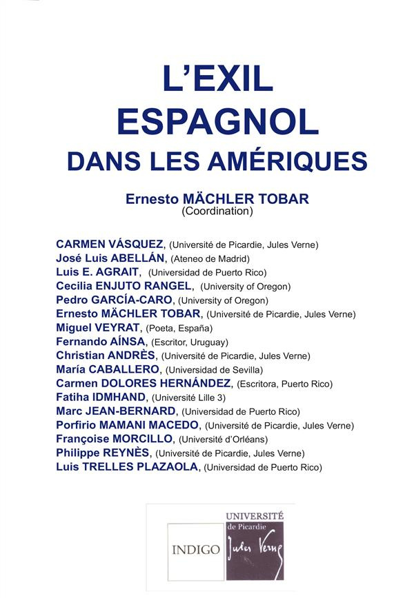 EXIL ESPAGNOL DANS LES AMERIQUES