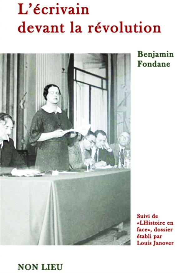 L'écrivain devant la révolution