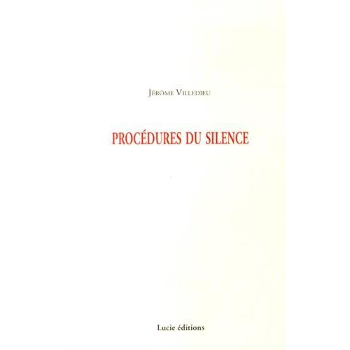 Procédures du silence