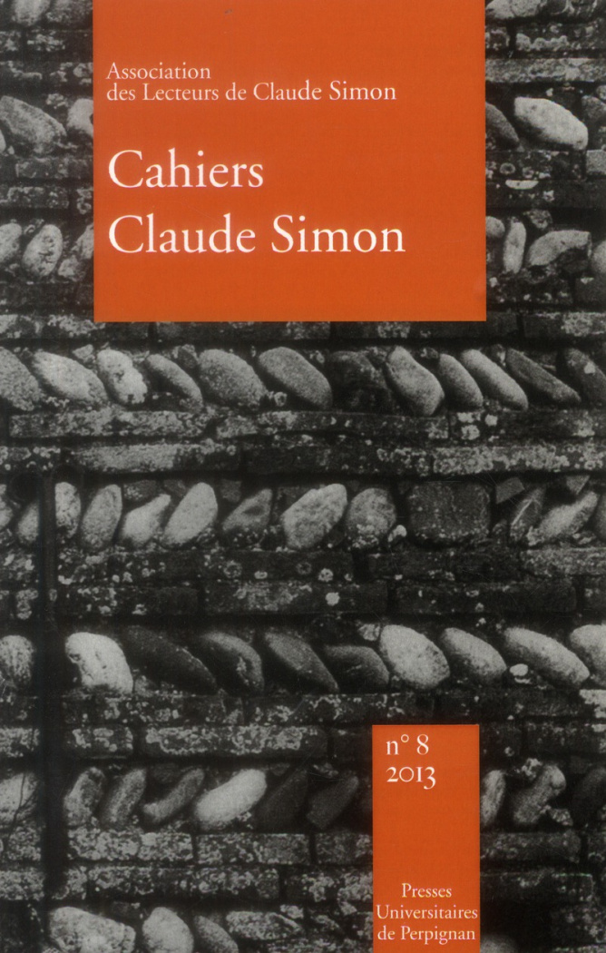 Cahiers Claude Simon N° 8/2013