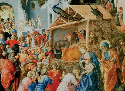 L'Adoration des rois mages. Calendrier de l'Avent