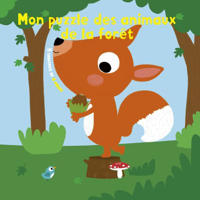 Mon puzzle des animaux de la forêt. 5 tableaux de 9 pièces