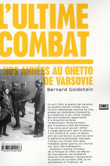 L'ultime combat. Nos années au ghetto de Varsovie