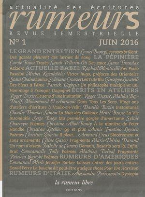 Rumeurs N° 1, juin 2016