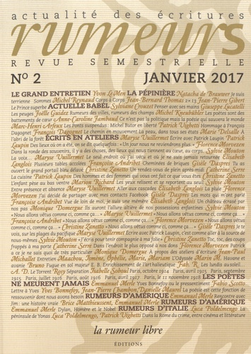 Rumeurs N° 2, janvier 2017