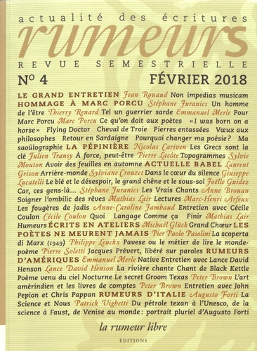 Rumeurs N° 4, février 2018