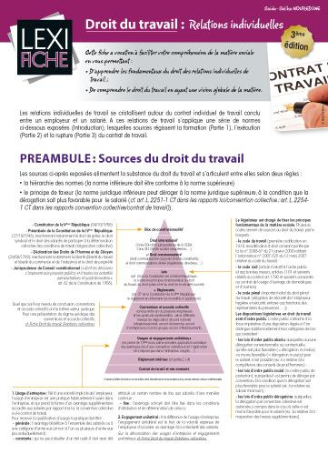 Droit du travail. Relations individuelles, 3e édition