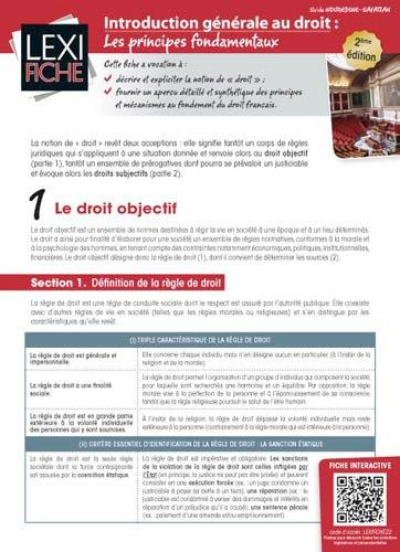 Introduction générale au droit. Les principes fondamentaux, 2e édition