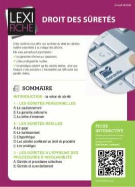 Droit des sûretés