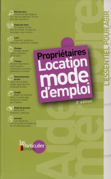 PROPRIETAIRES : LOCATION MODE D'EMPLOI