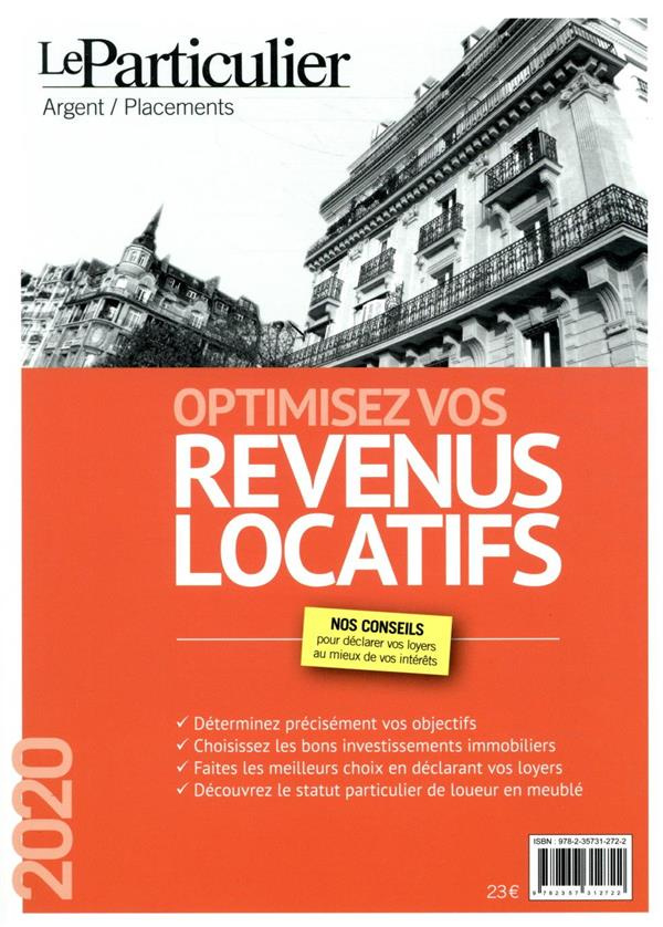 Optimisez vos revenus locatifs. Edition 2020