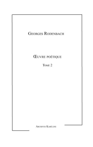 Oeuvre poétique Tome 2
