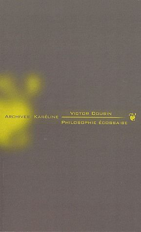 Philosophie écossaise. 3e édition