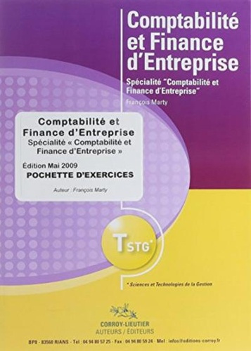 COMPTABILITE ET FINANCE D'ENTREPRISE. POCHETTE EXERCICES - TERM STG SPECIALITE COMPTABILITE ET FINAN