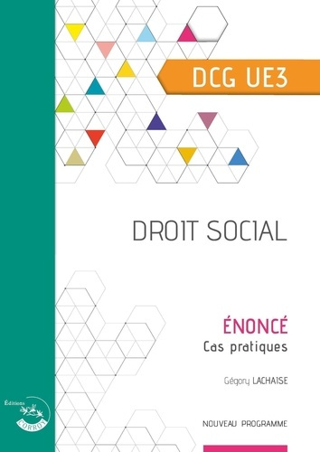 Droit social UE 3 du DCG. Enoncé, Edition 2021-2022