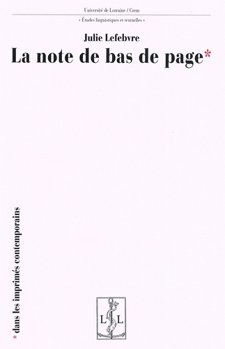 La note de bas de page dans les imprimés contemporains