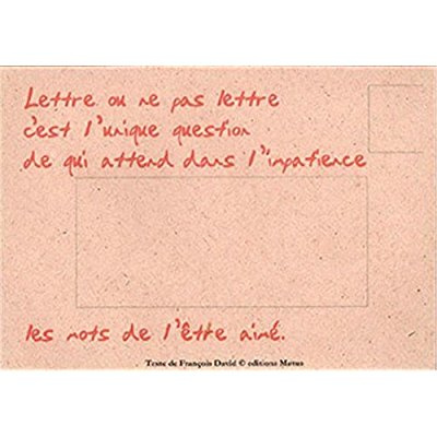 Enveloppe poeme beige par 4