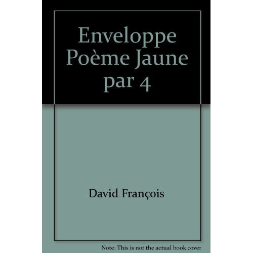 Enveloppe poeme jaune par 4