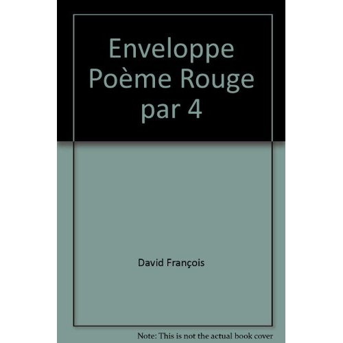 Enveloppe poeme rouge par 4