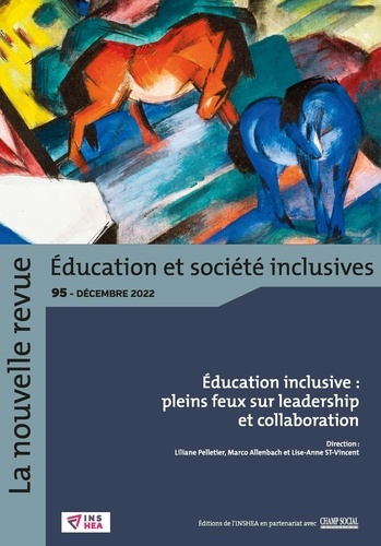 La nouvelle revue Education et société inclusives N° 95, décembre 2022 : Education inclusive : plein