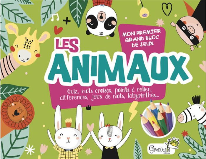 Les animaux. Mon premier grand bloc de jeux