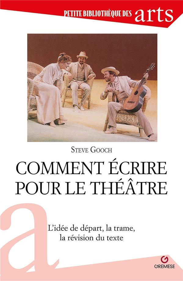 Comment écrire pour le théâtre. L'idée de départ, la trame, la révision du texte
